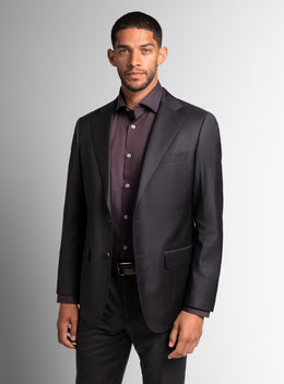 Auditore Charcoal and Brown Suit