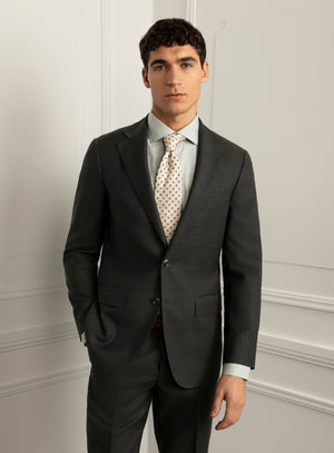 Volpe Sharkskin Green Suit