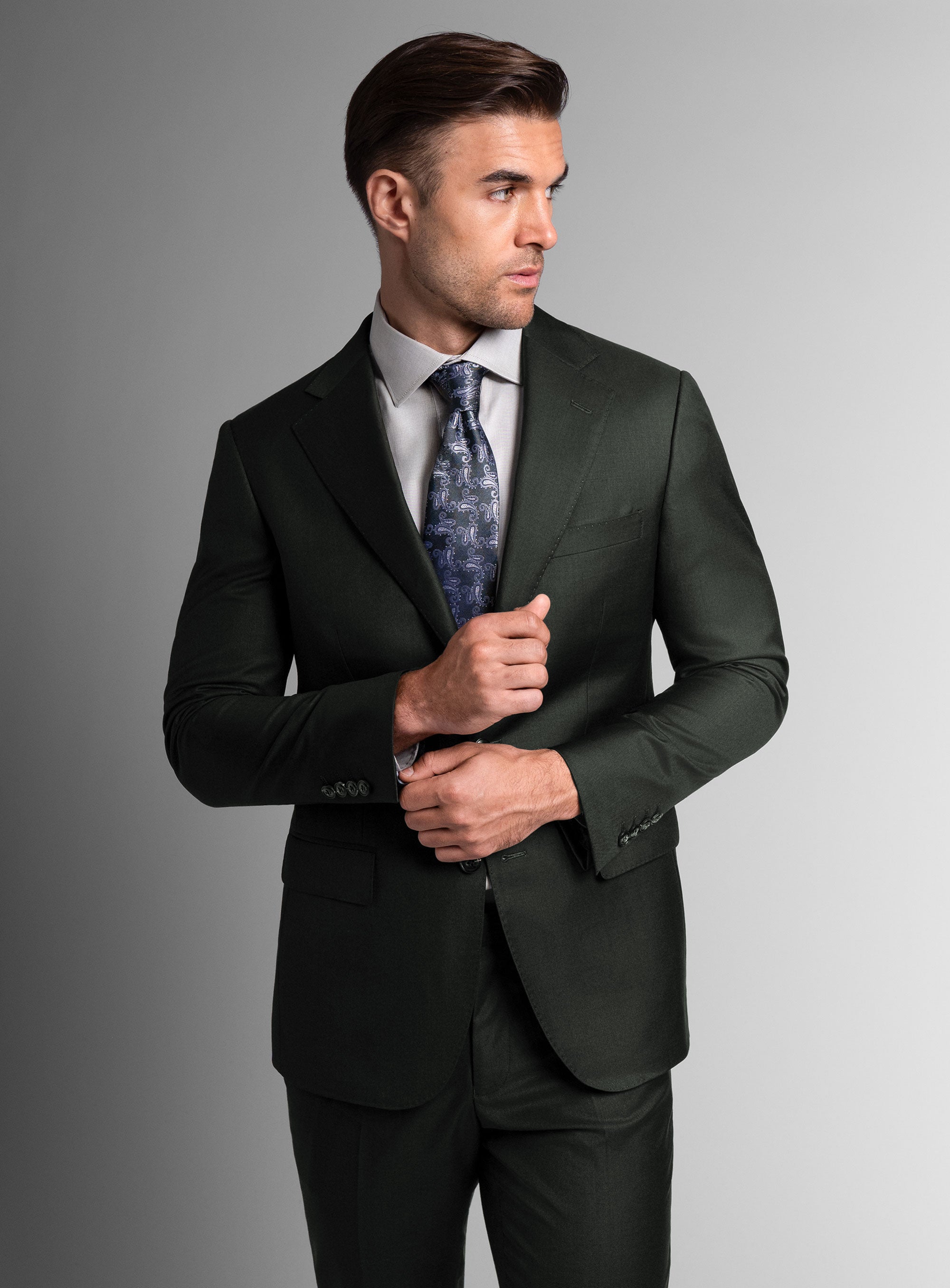 Hector Twill Dark Green Suit