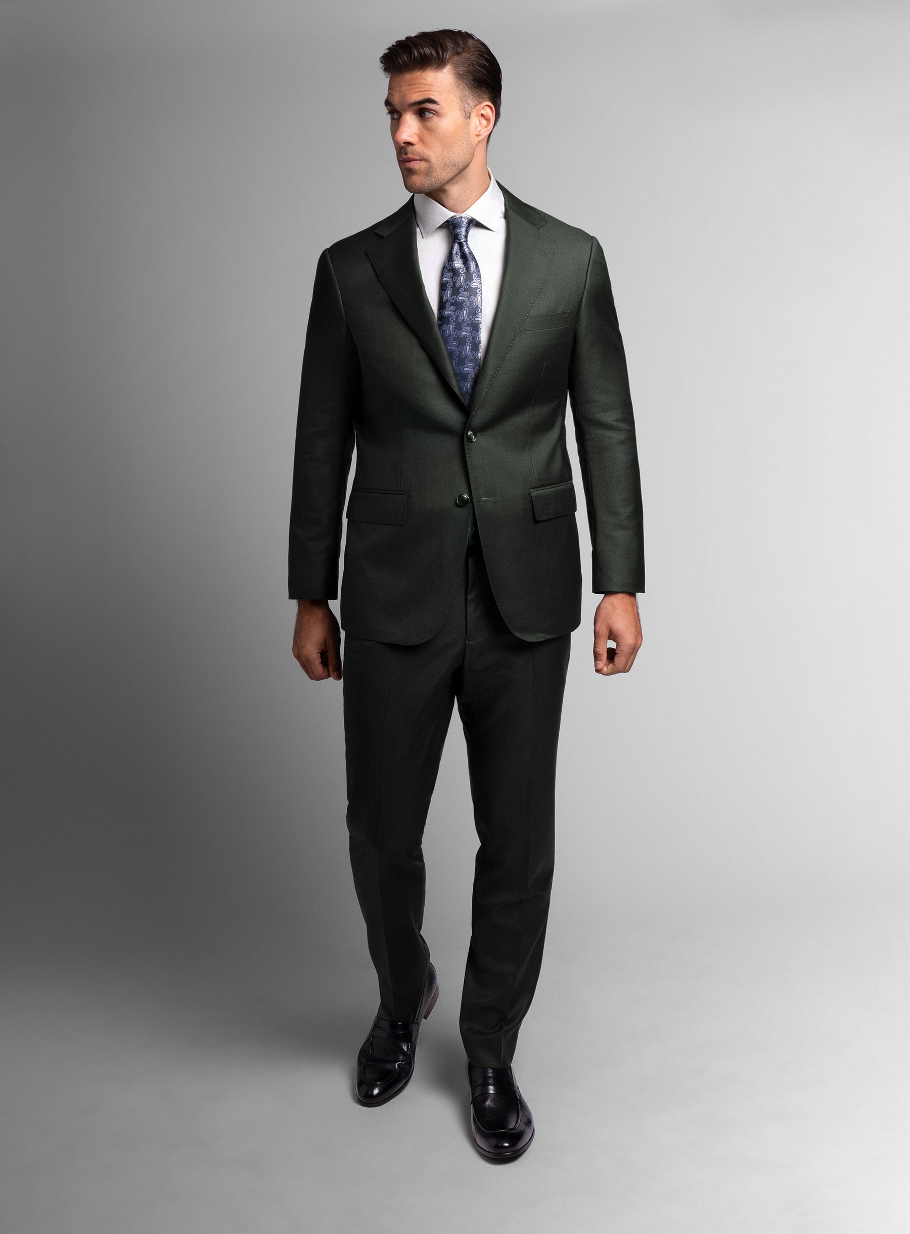 Hector Twill Dark Green Suit