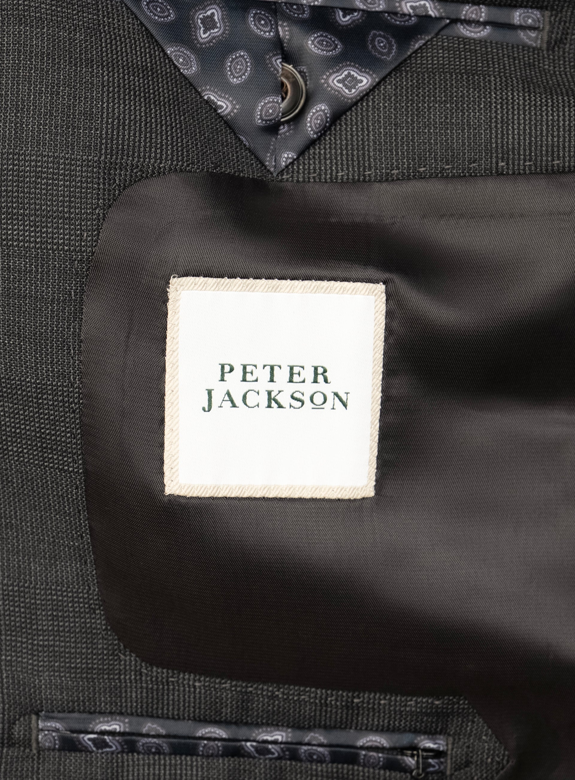 Cesare Plaid Charcoal Suit
