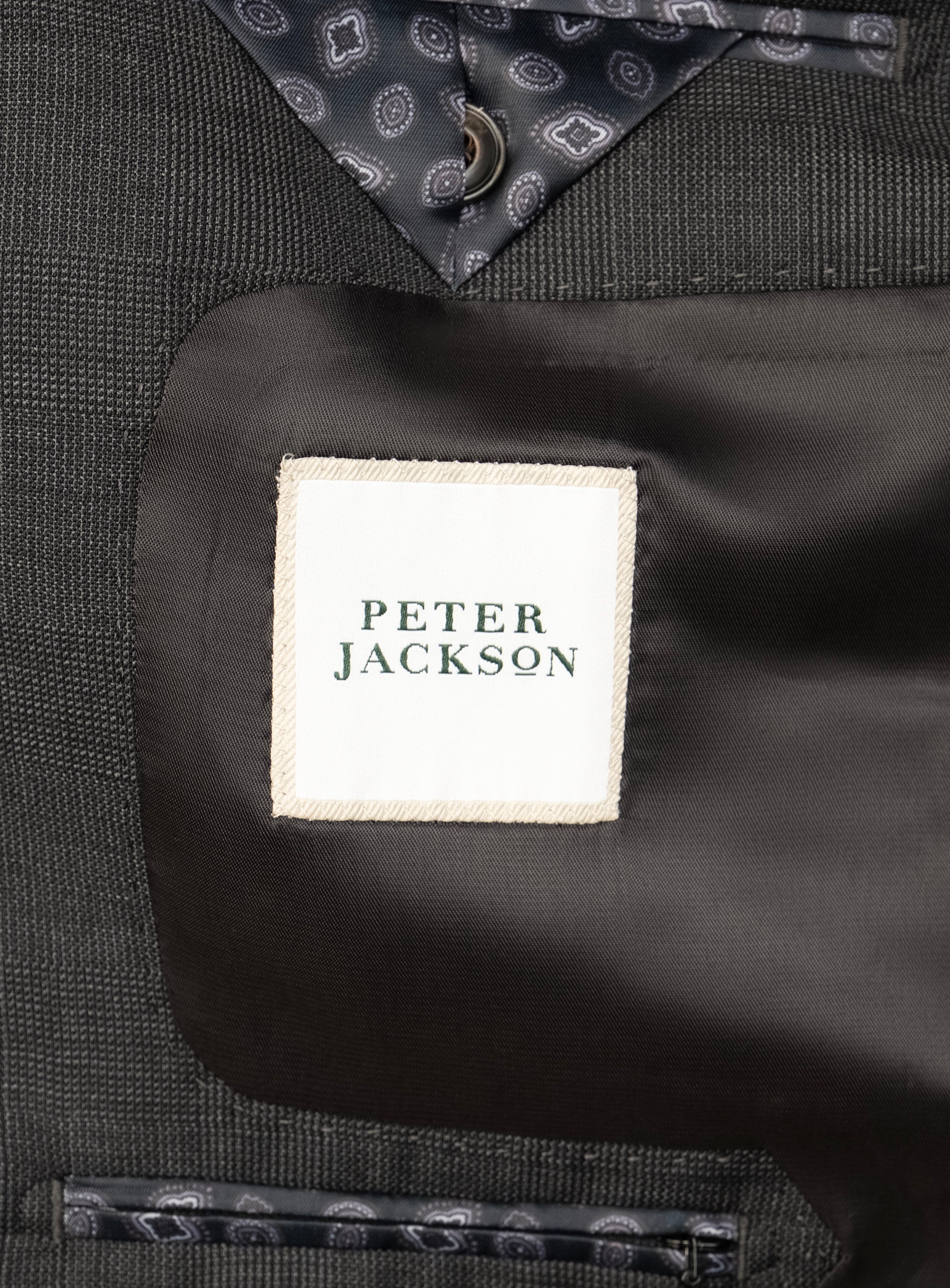 Cesare Plaid Charcoal Suit