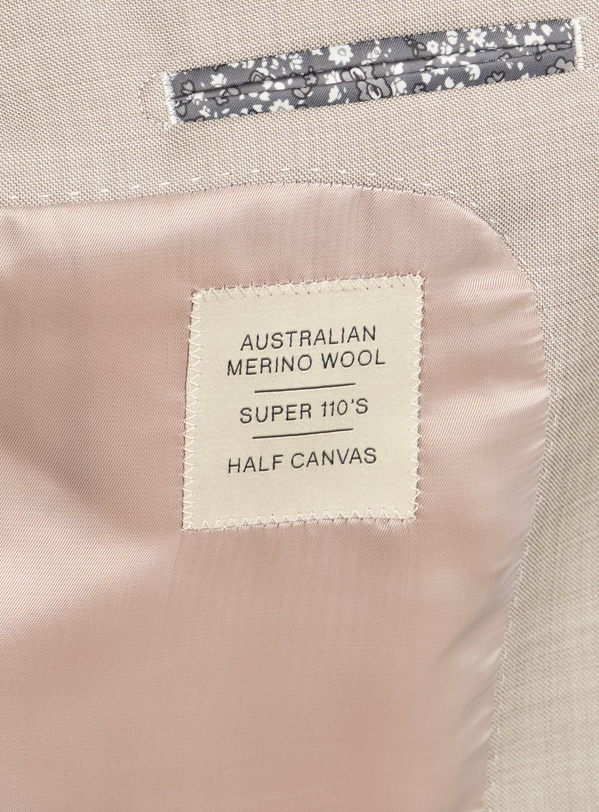 Sforza Sharkskin Stone Beige Suit