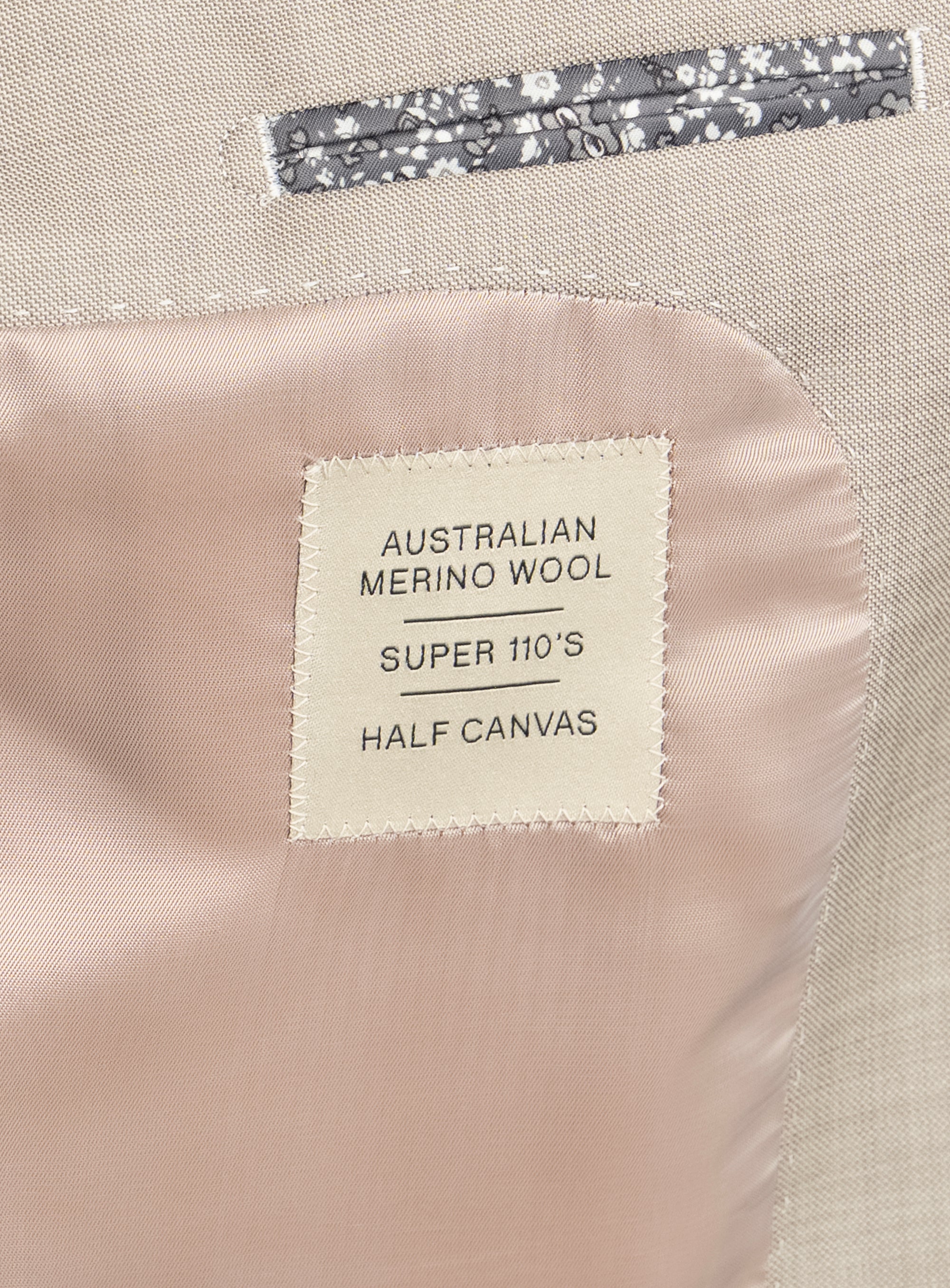 Sforza Sharkskin Stone Beige Suit