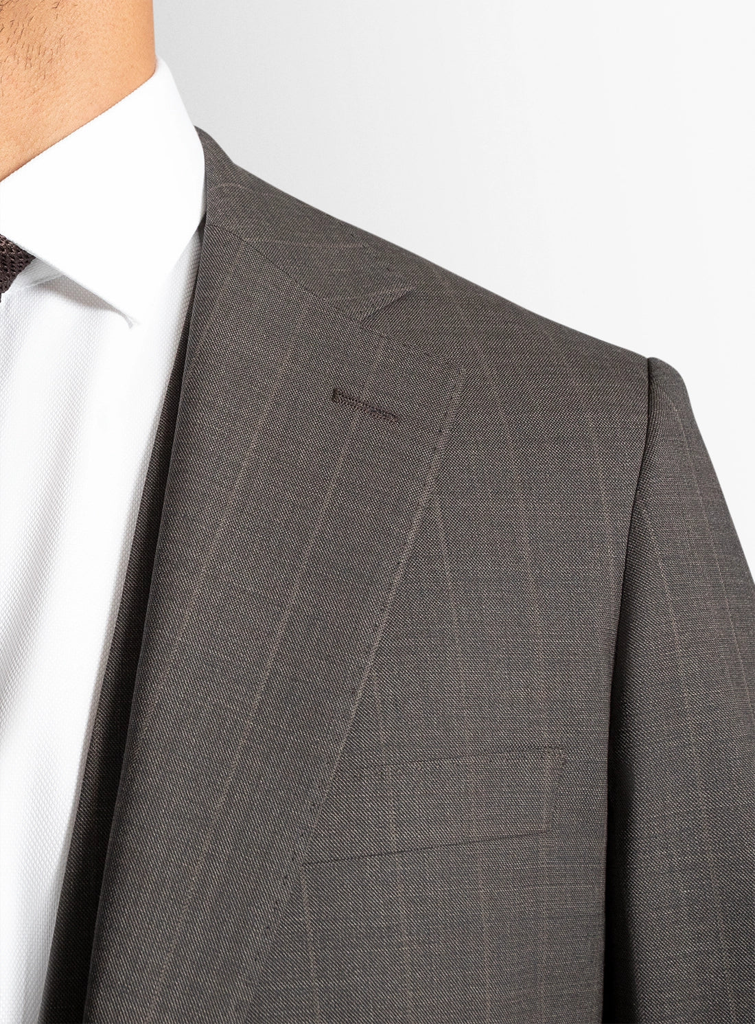 Men suit grey wool