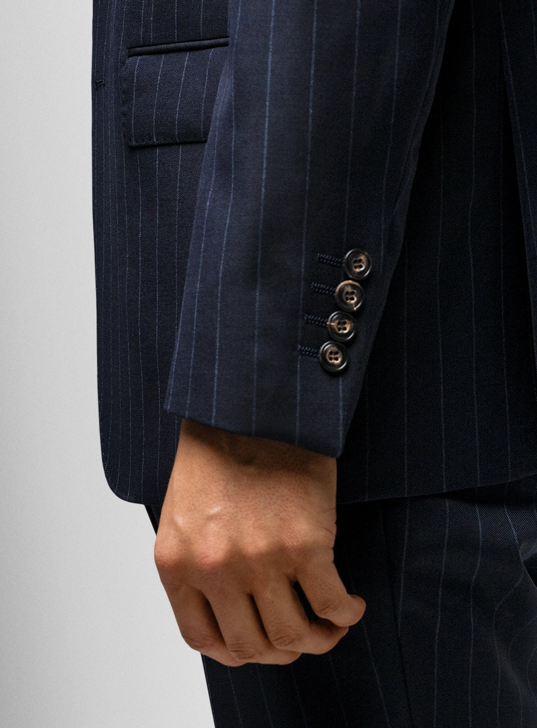 Alfonse Pinstripe Navy Suit