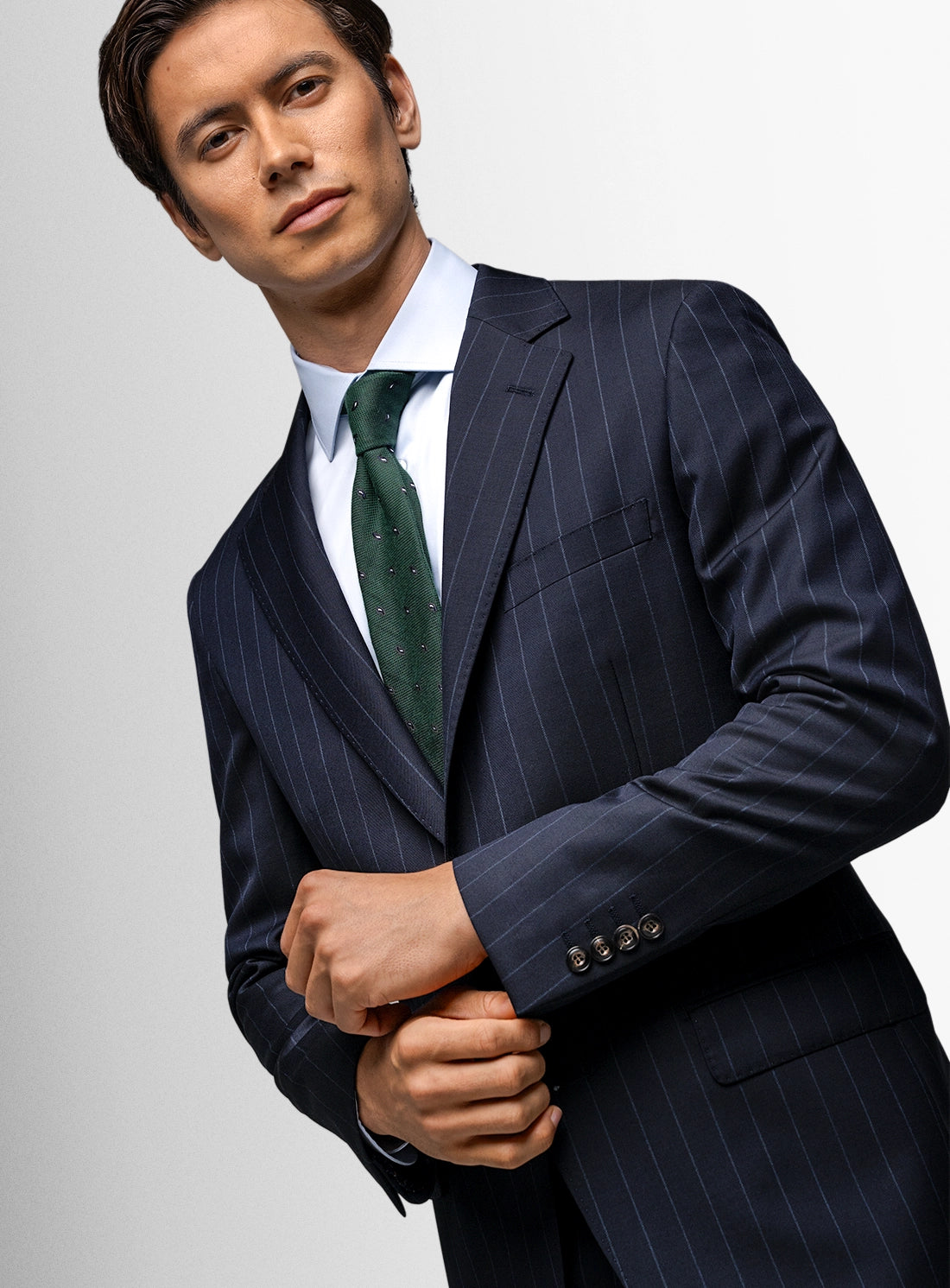Alfonse Pinstripe Navy Suit