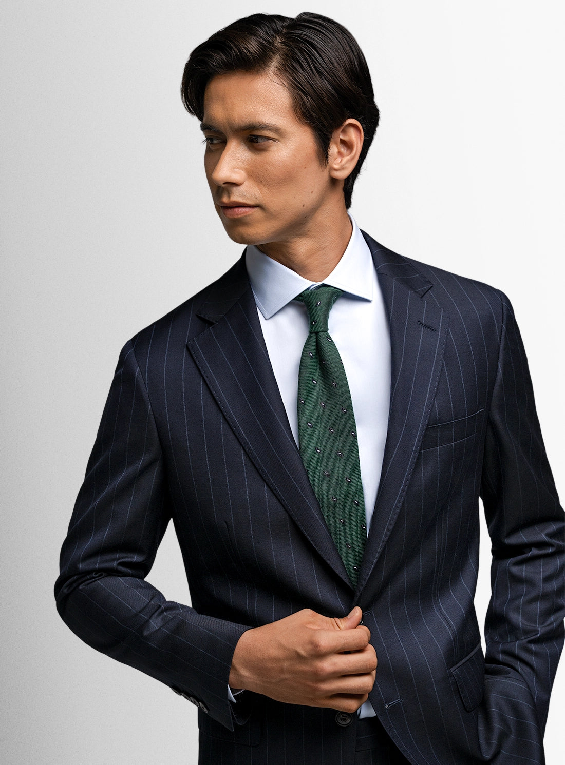 Alfonse Pinstripe Navy Suit