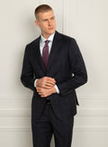 Giovanni Navy Plaid Suit