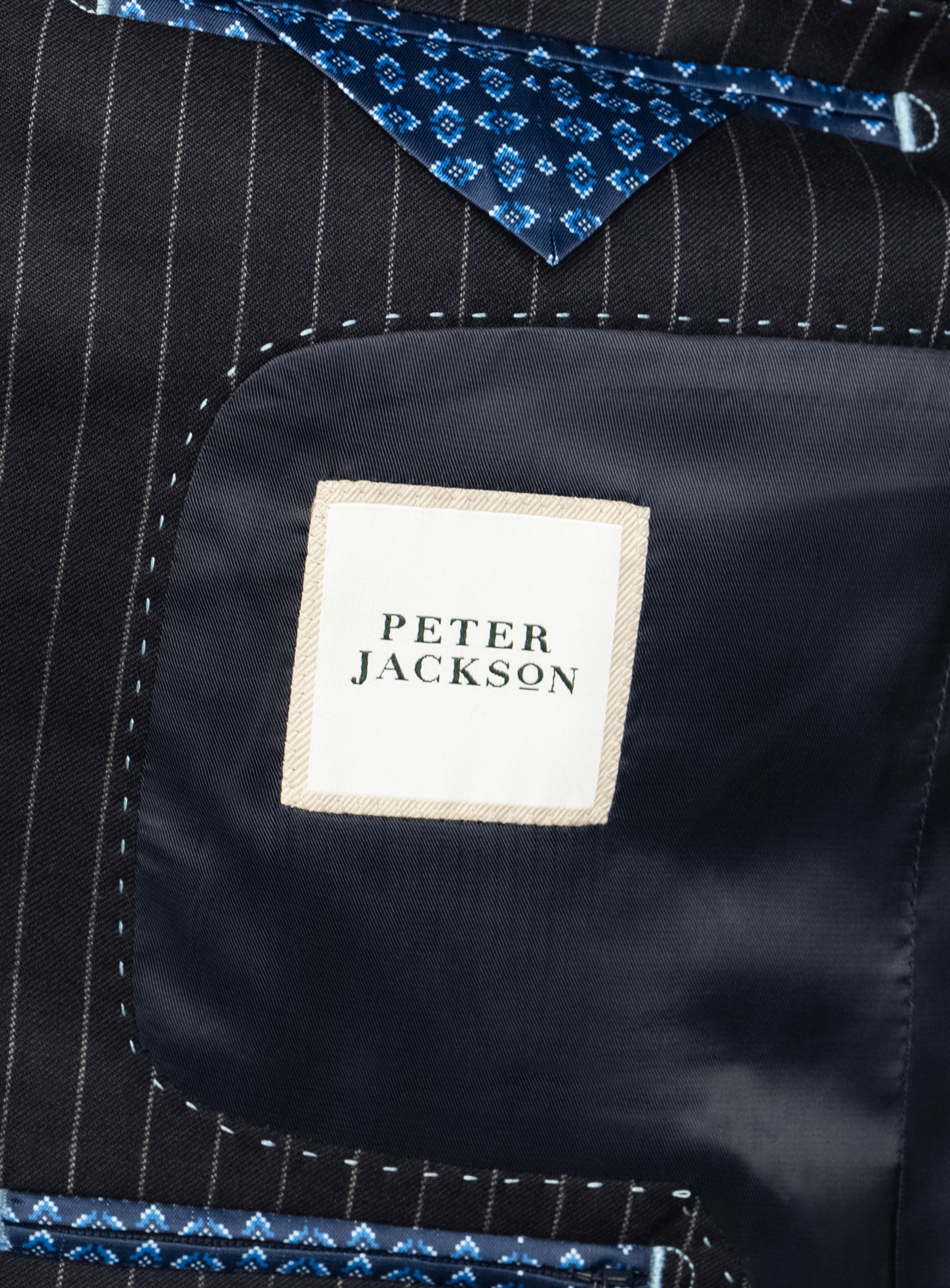 Auditore Navy Pinstripe Suit