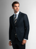 Vieri Flannel Stripe Navy Suit
