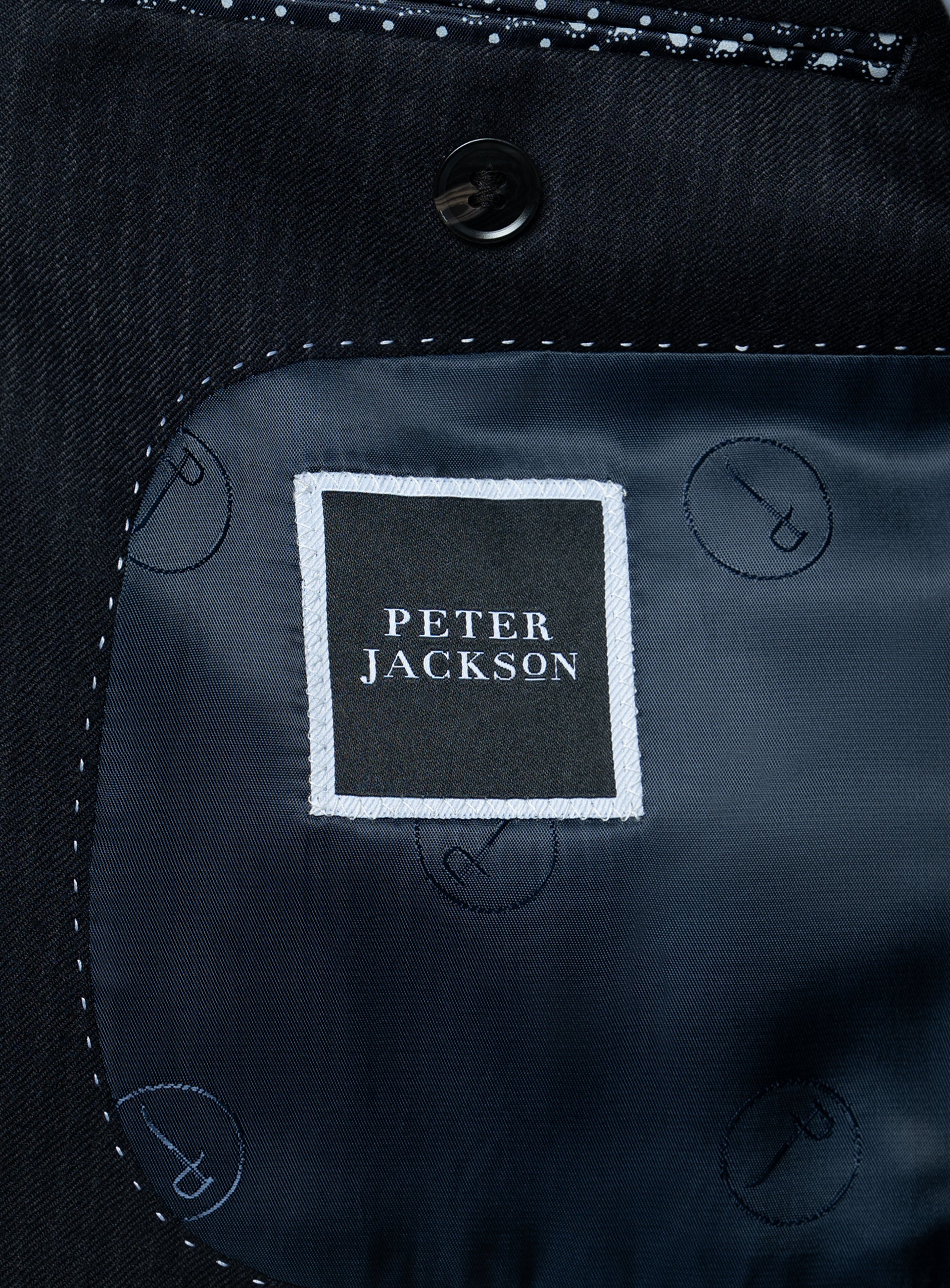Vieri Flannel Stripe Navy Suit
