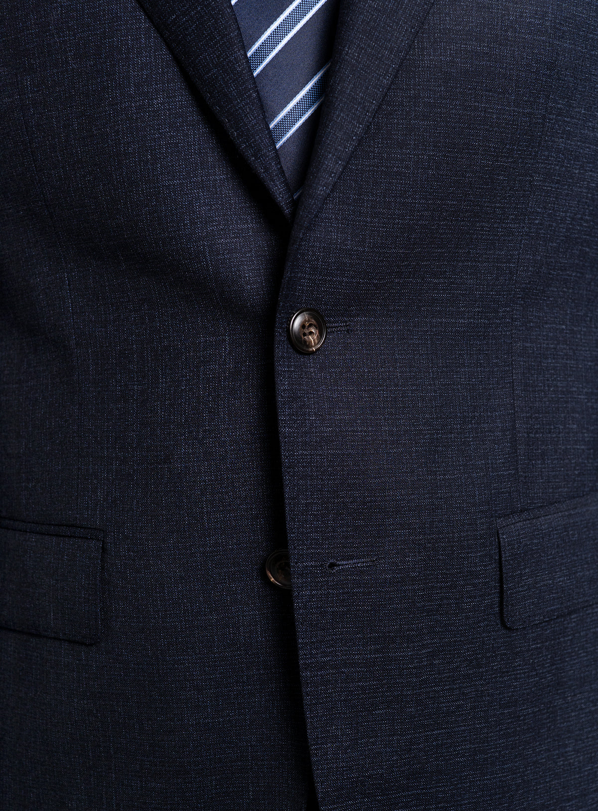 Vincenzo Textured Navy Suit