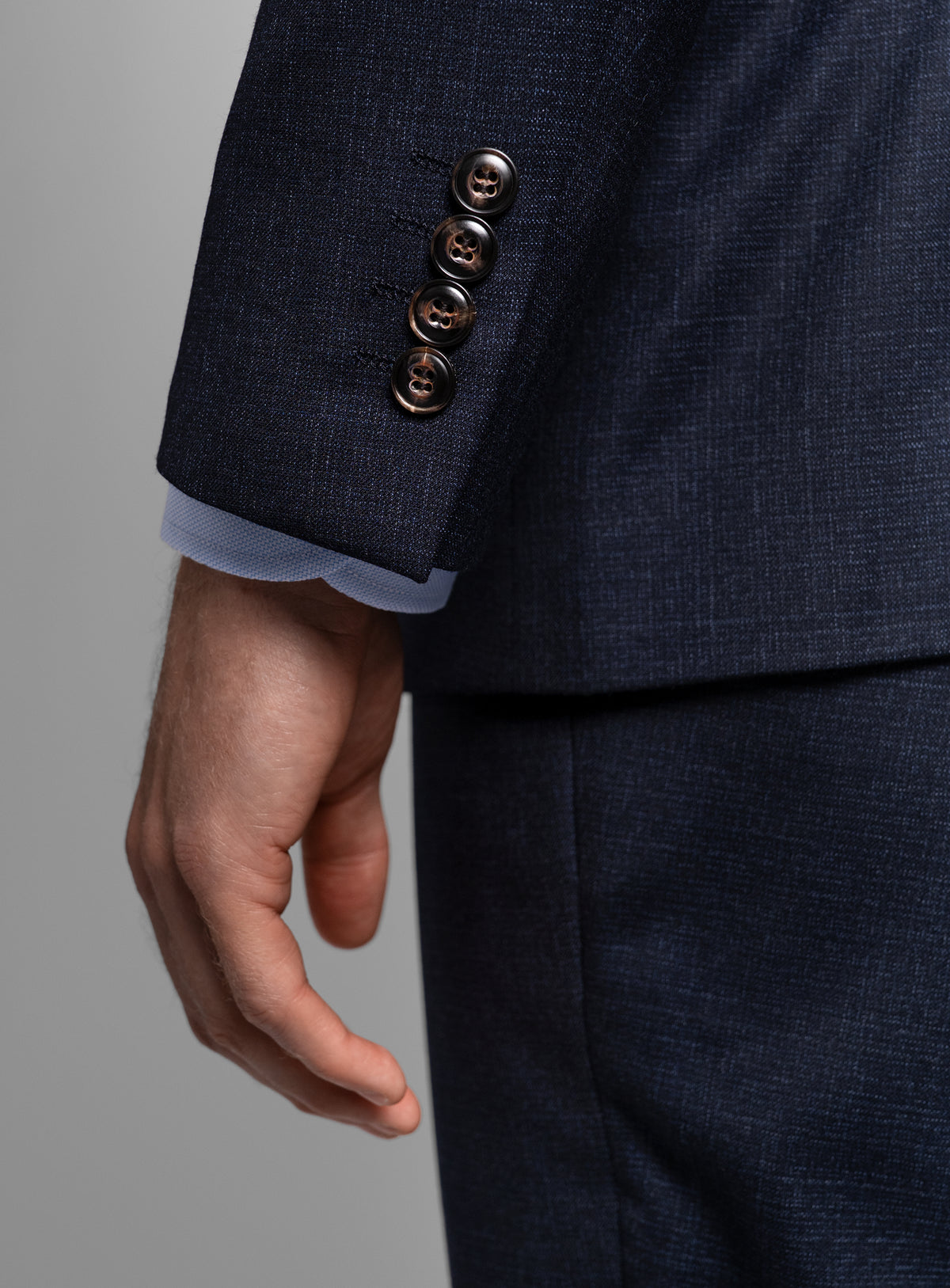Vincenzo Textured Navy Suit