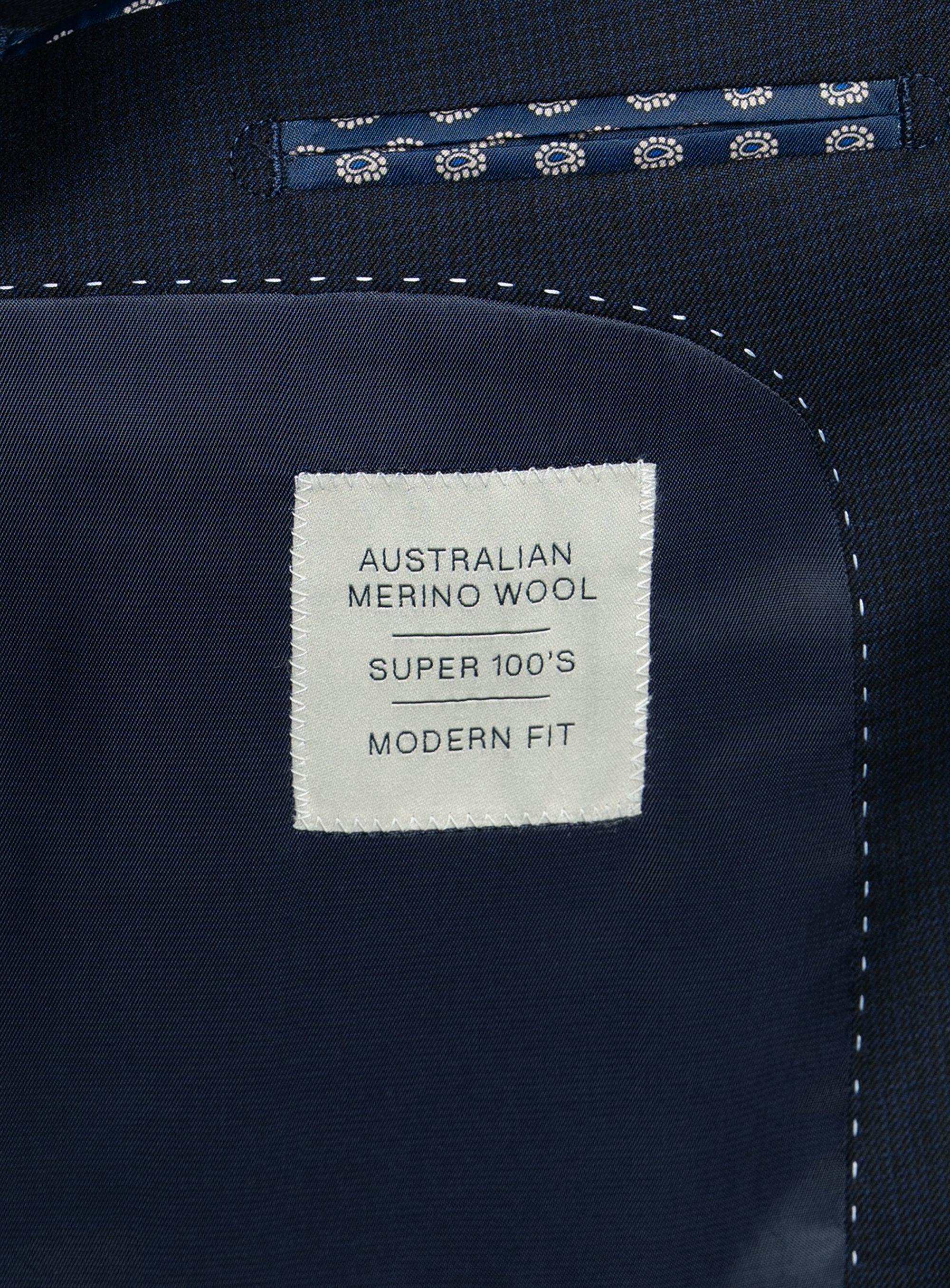 Vasquez Textured Navy Suit