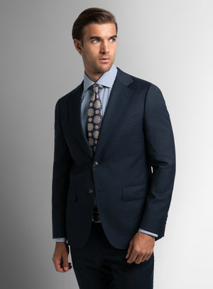 Heras Basketweave Navy Suit