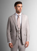 Giacomo Stripe Taupe Suit