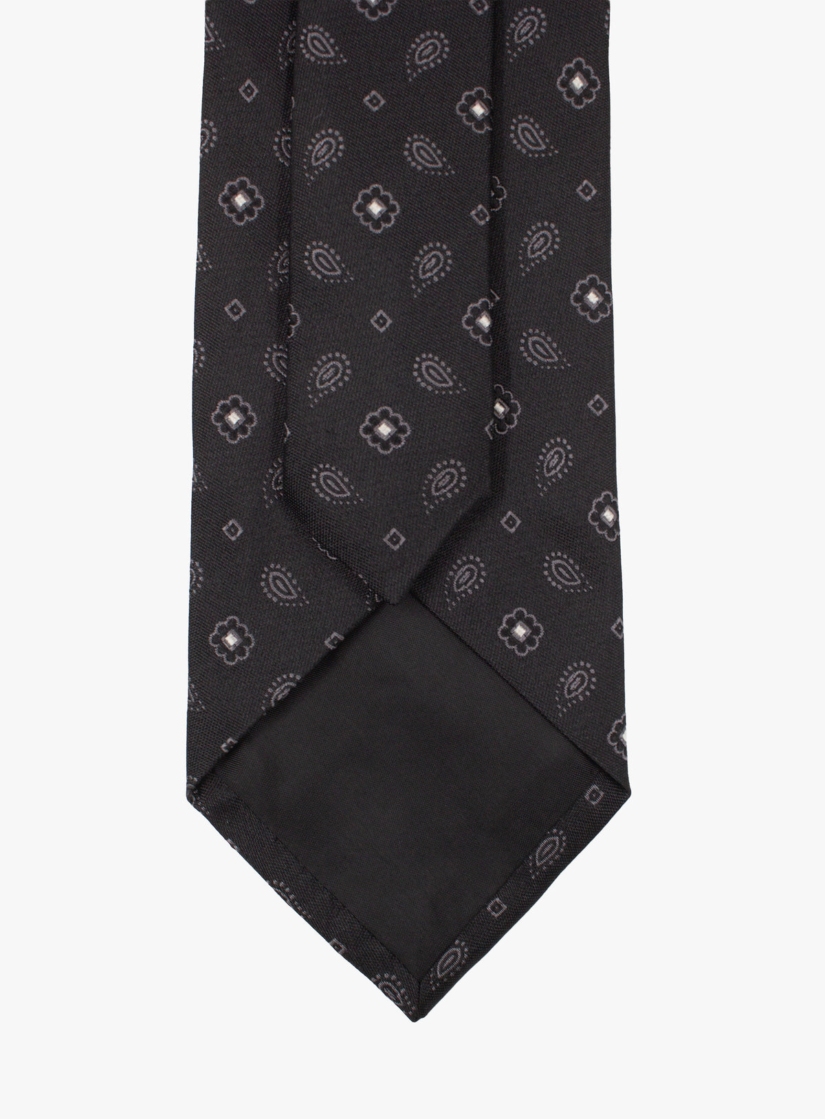 Bottinelli Micro Motif Brown Silk Tie