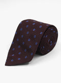 Bottinelli Fiora Burgundy Silk Tie