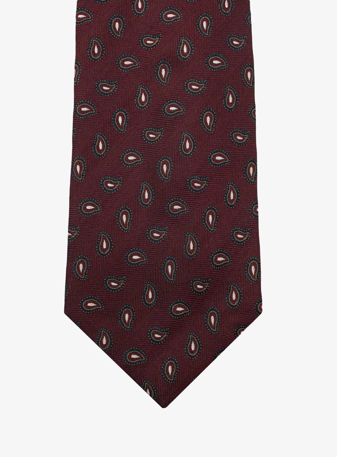 Front of the Bottinelli Borgo Paisley Silk Tie
