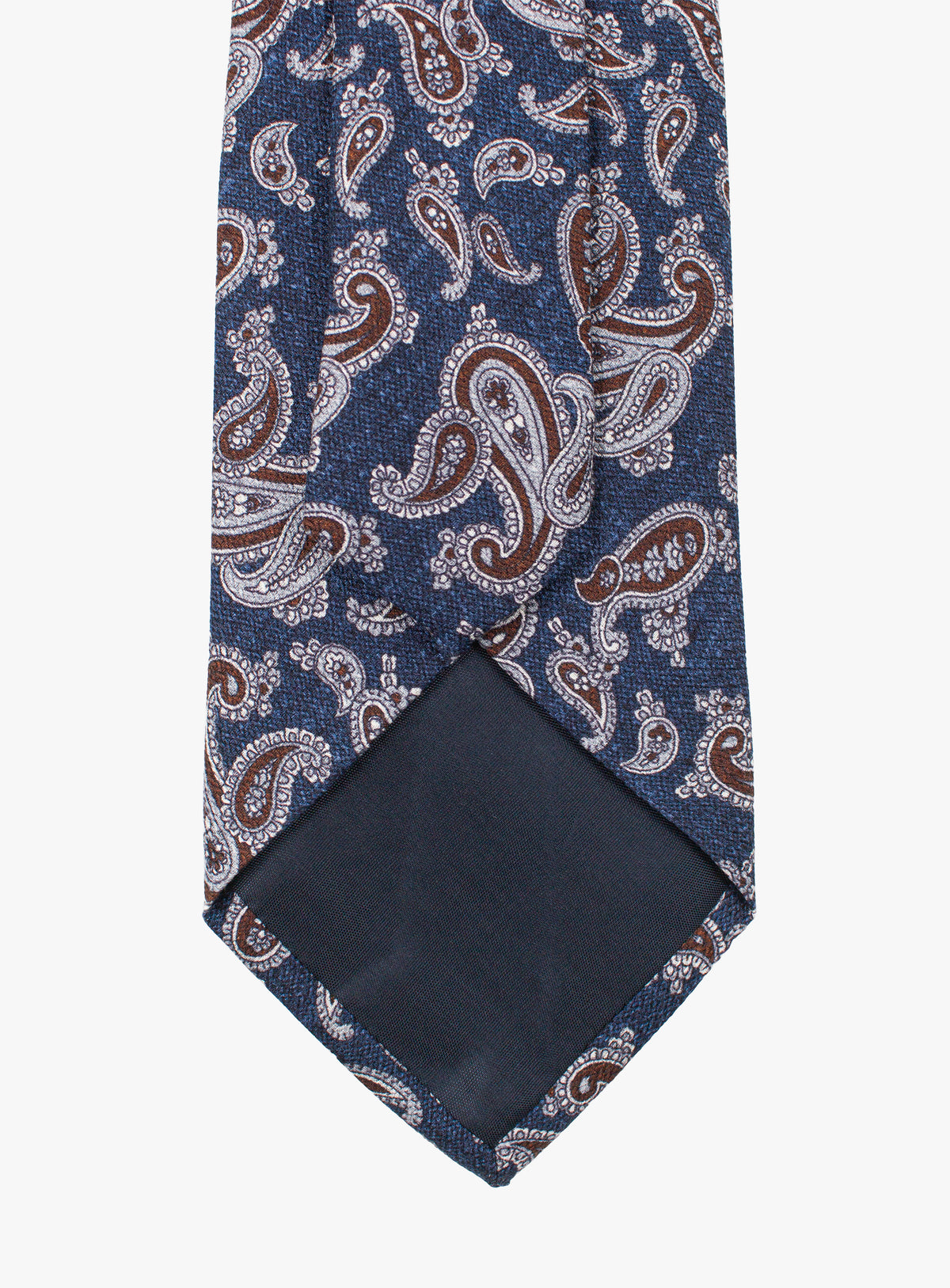 Bottinelli Ornate Paisley Navy Silk Tie