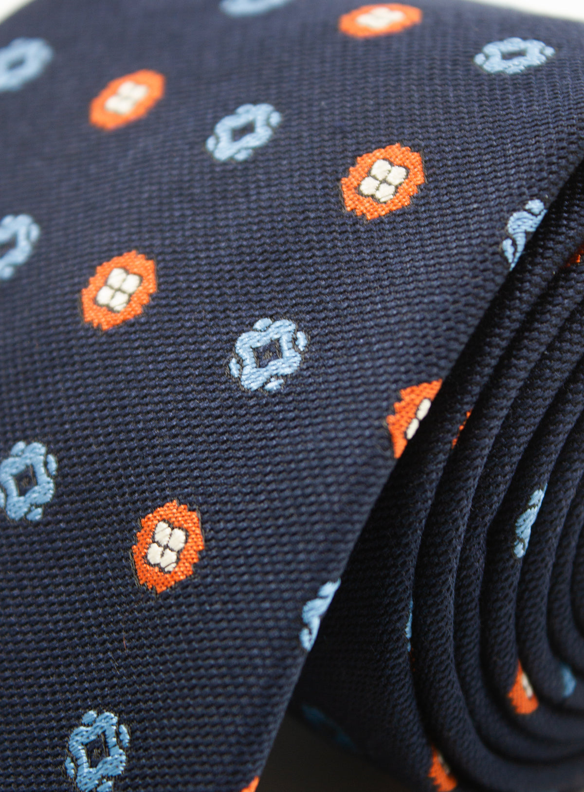 Bottinelli Neat Navy Silk Tie