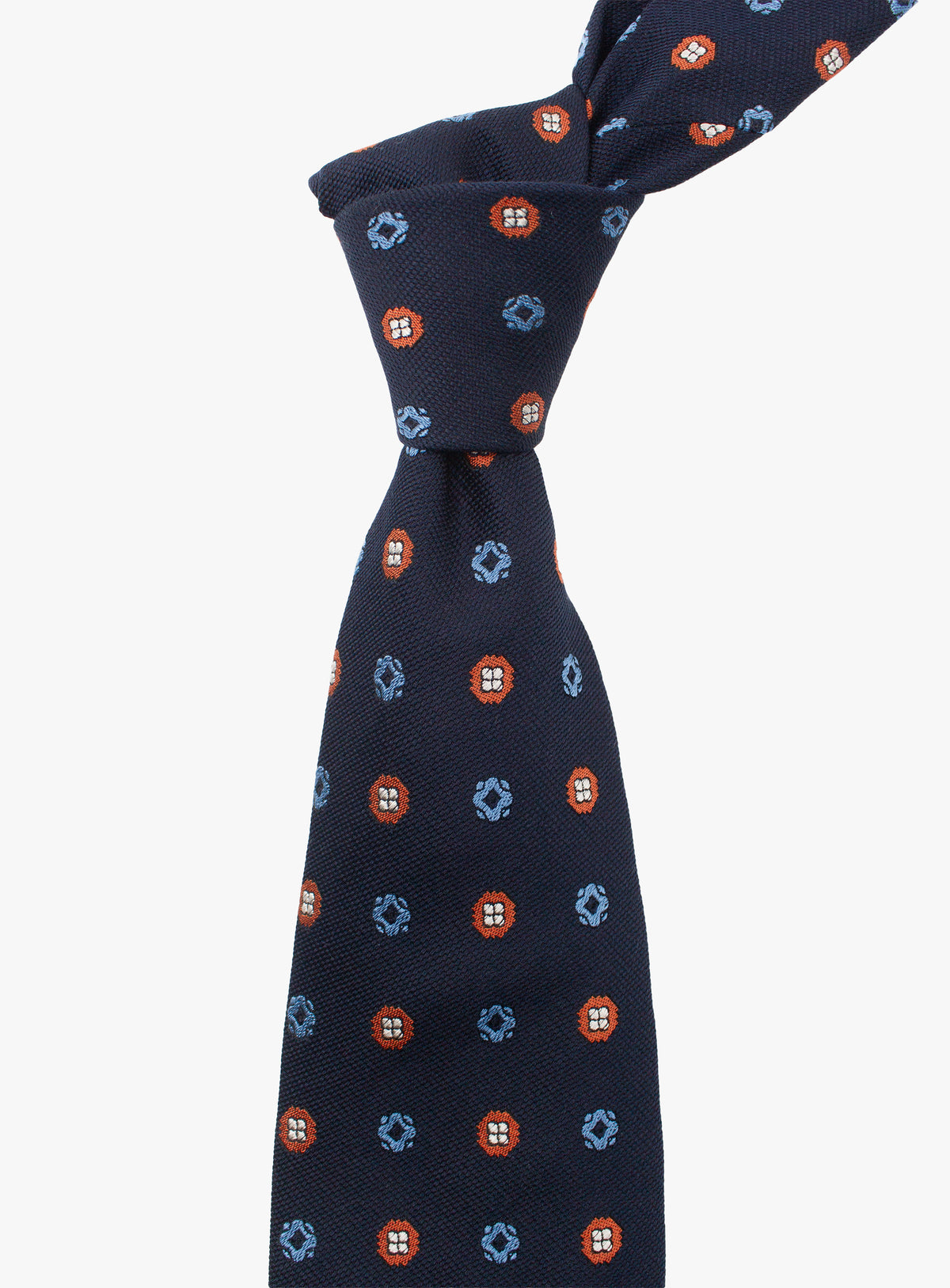Bottinelli Neat Navy Silk Tie