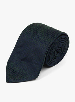Bottinelli Notte Verde Navy Silk Tie