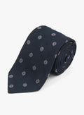 Bottinelli Notte Floral Navy Silk Tie