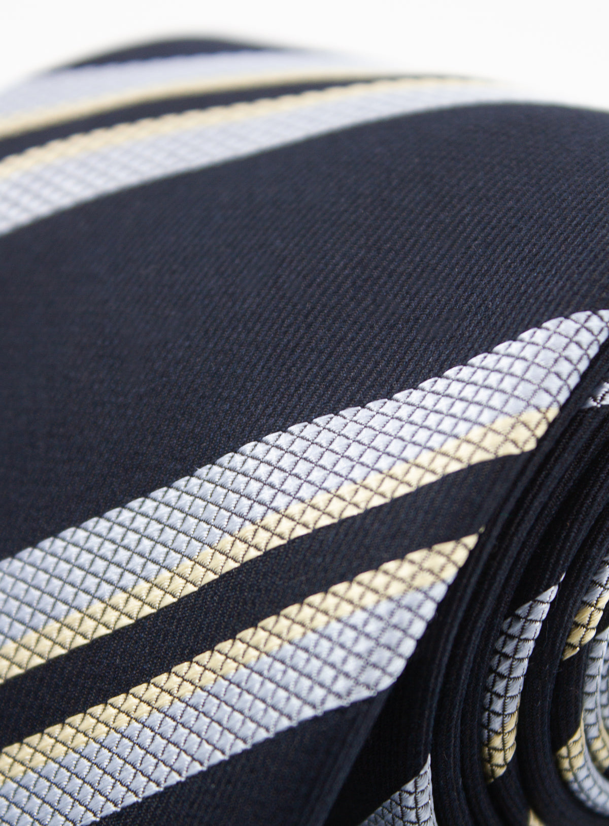 Bottinelli Stripe Navy Silk Tie