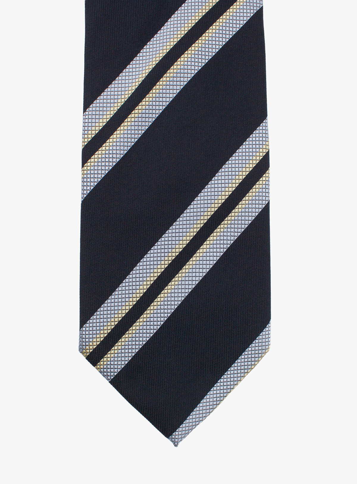 Bottinelli Stripe Navy Silk Tie