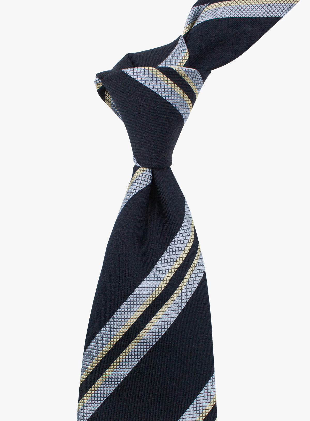 Bottinelli Stripe Navy Silk Tie
