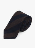 Bottinelli Ravello Stripe Navy Wool Tie