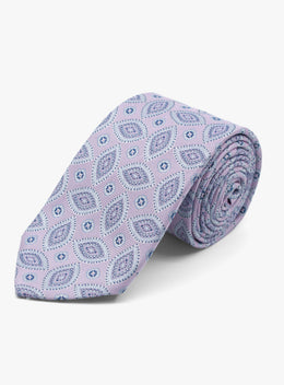 Bottinelli Paisley Pink Silk Tie