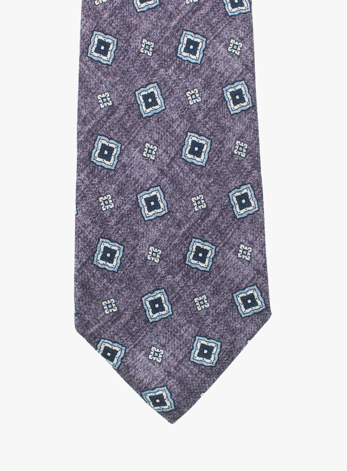 Bottinelli Medallion Mauve Silk Tie