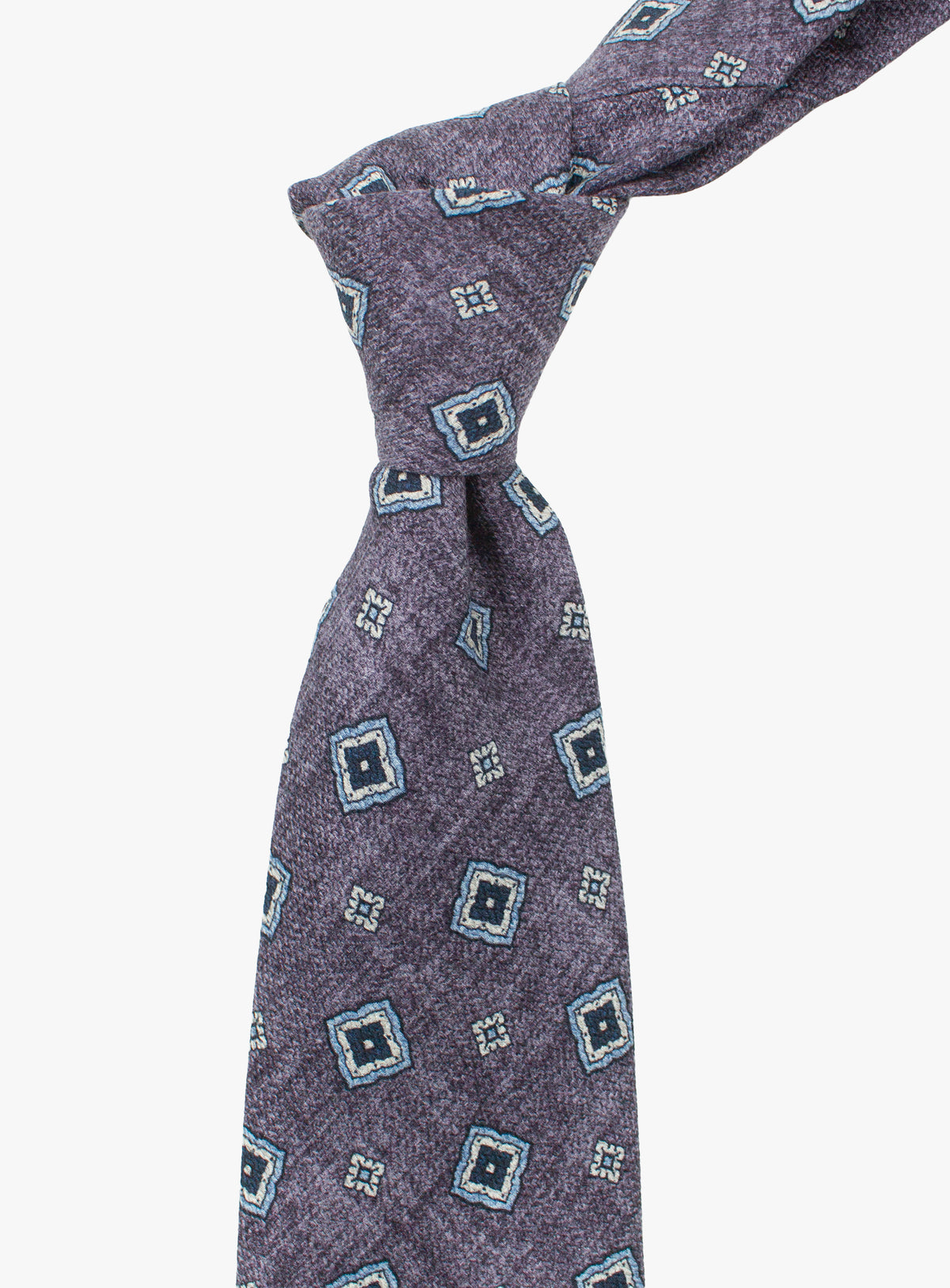 Bottinelli Medallion Mauve Silk Tie