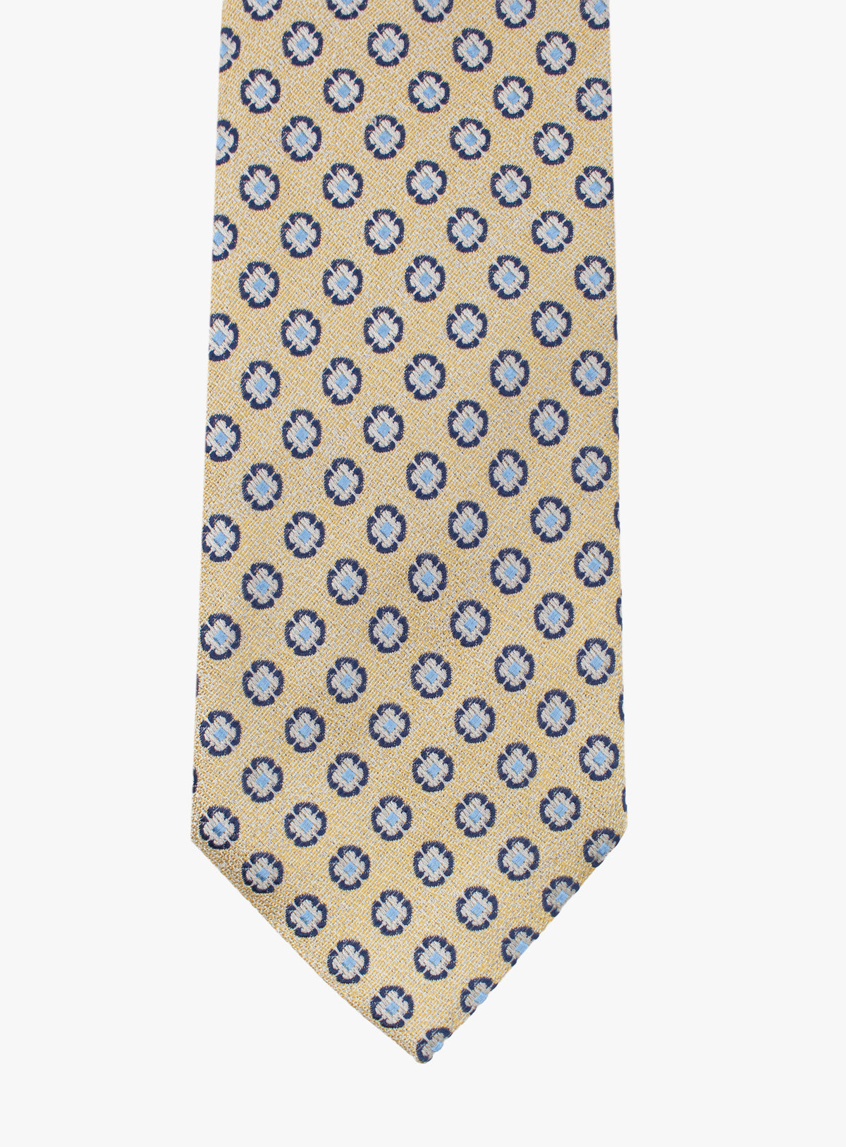 Bottinelli Medallion Gold Silk Tie
