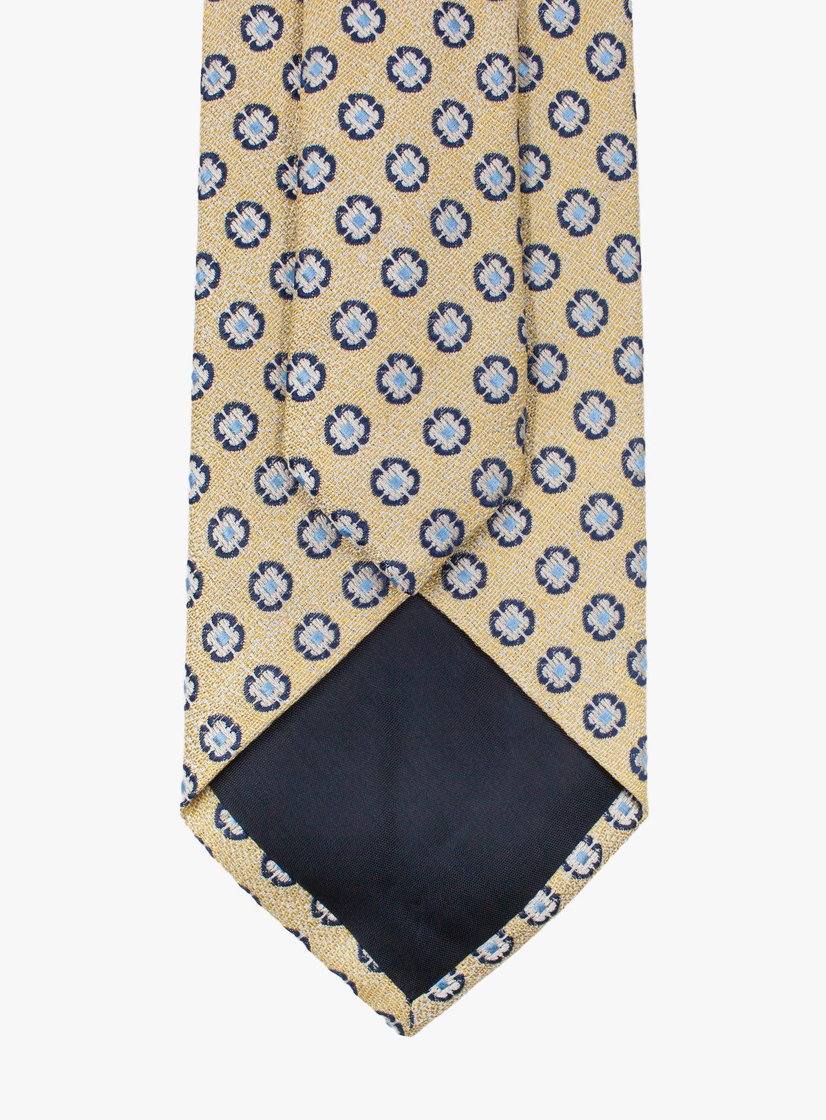 Bottinelli Medallion Gold Silk Tie