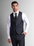 Cayman Twill Charcoal Vest