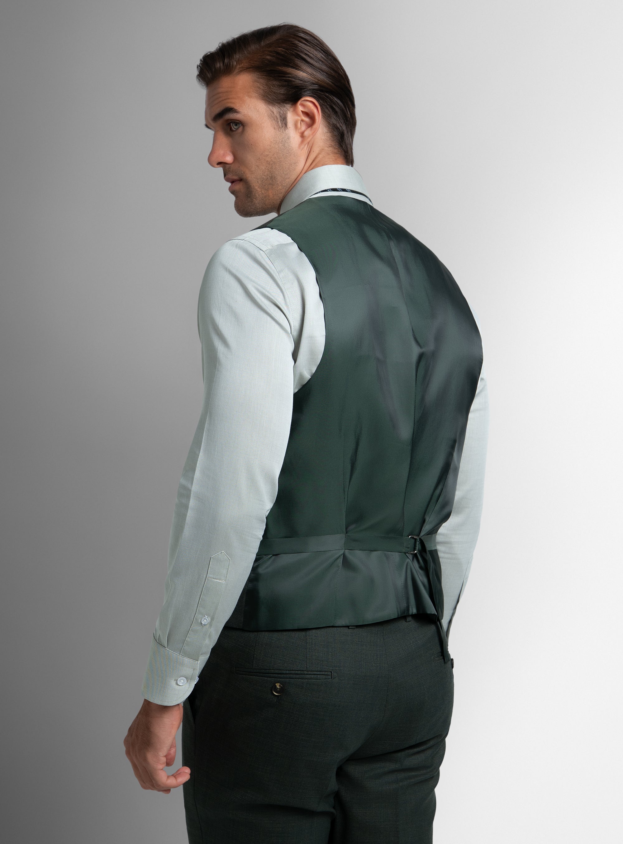 The back of the Gorlami Green Vest