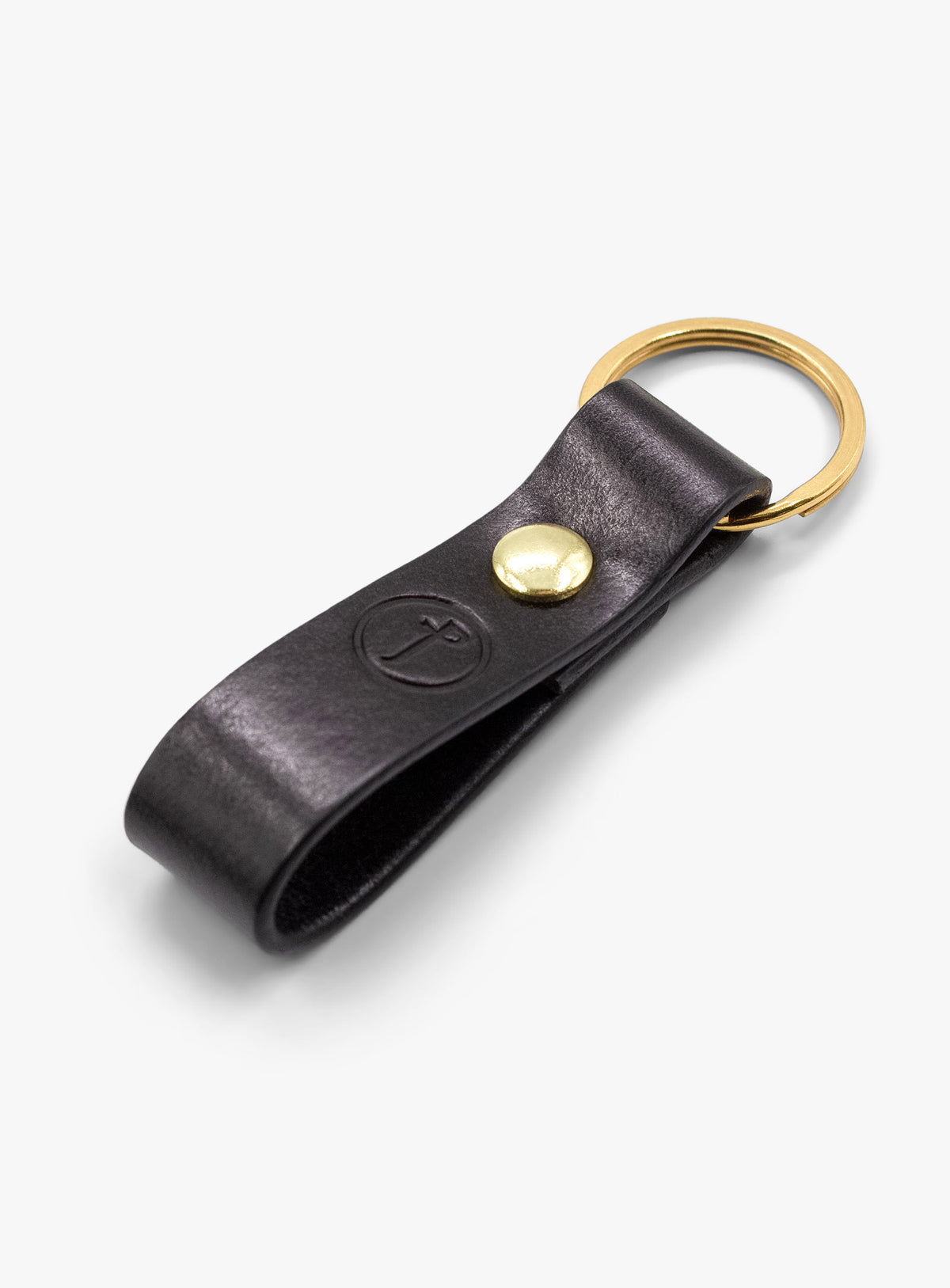 Black Leather Card Wallet & Keyfob Gift Set