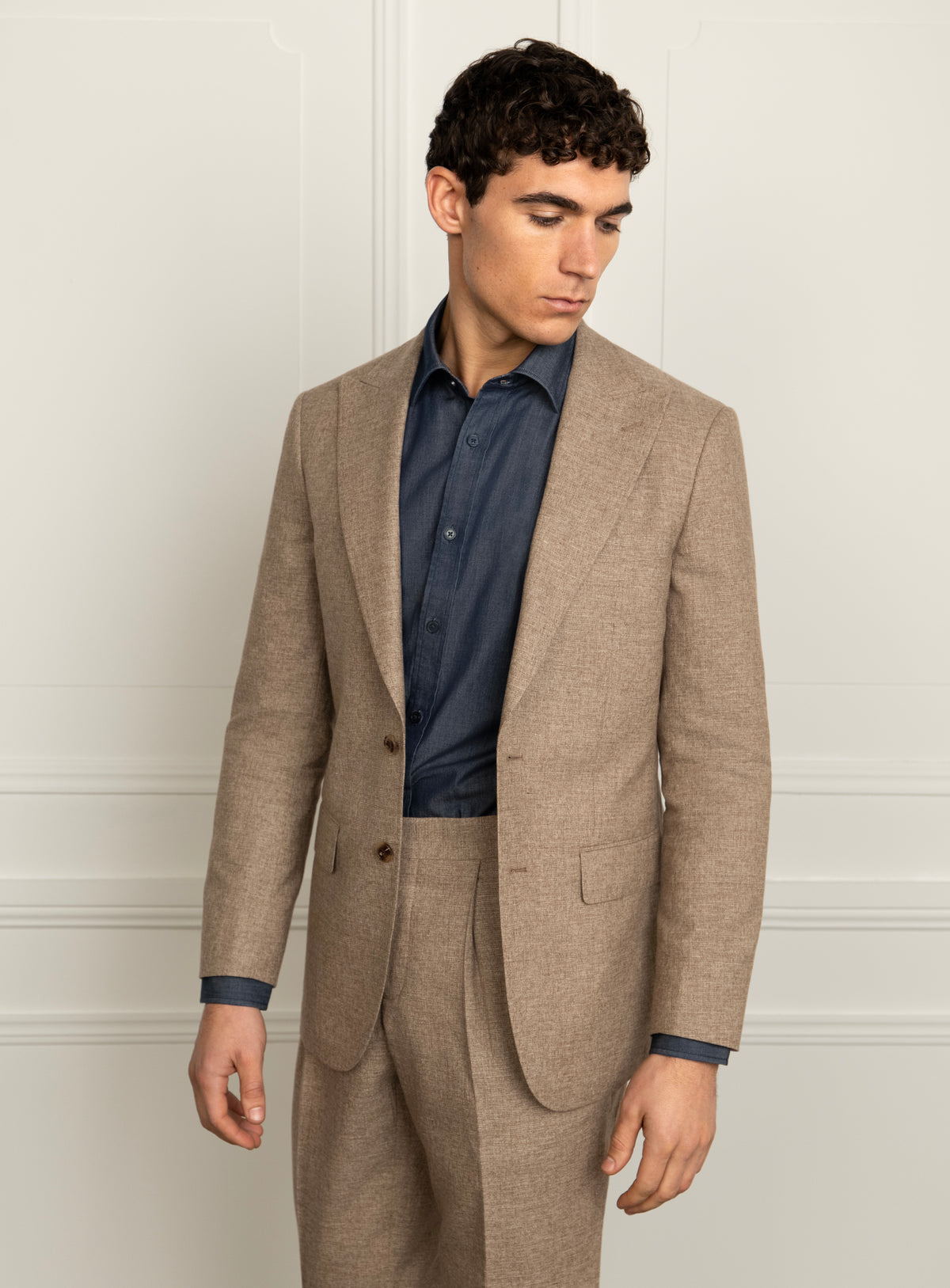 Portici Basketweave Taupe Sport Jacket