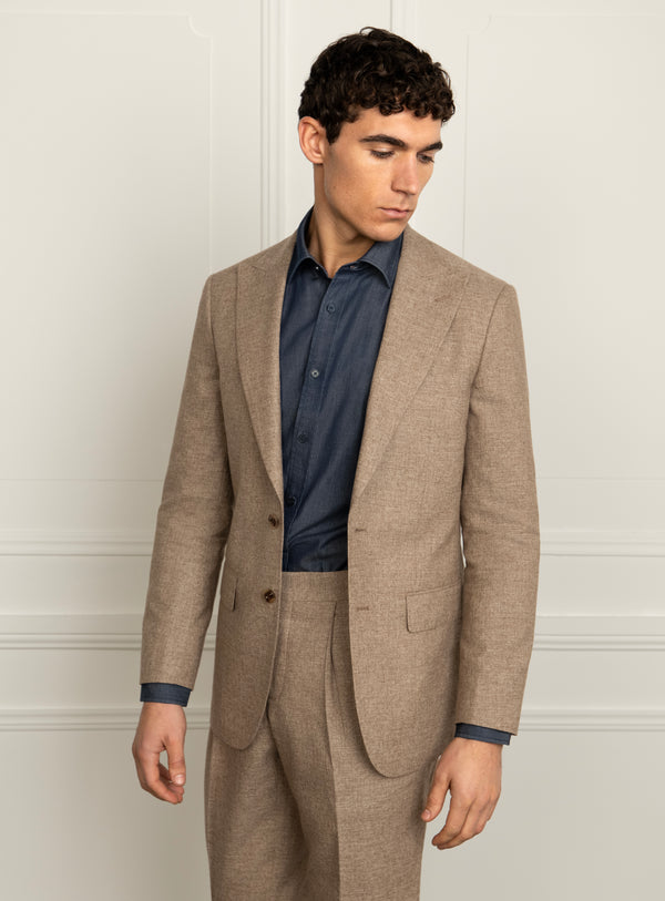 Portici Basketweave Taupe Sport Jacket