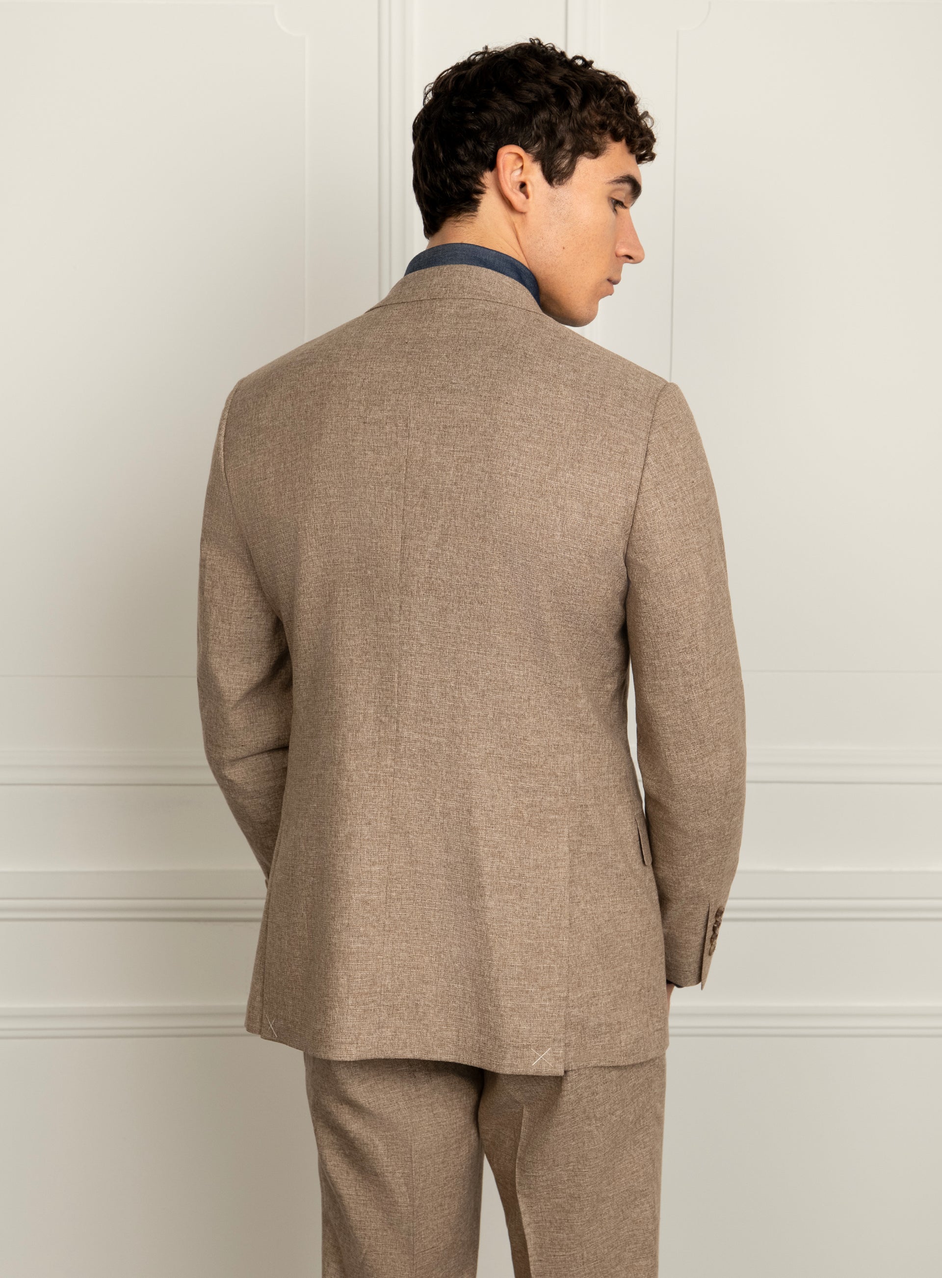 Portici Basketweave Taupe Sport Jacket