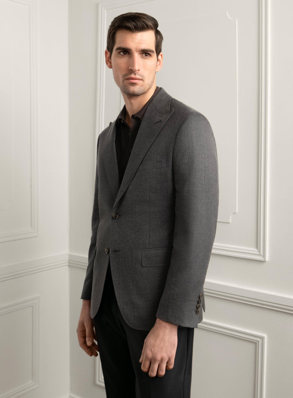Padua Grey Basketweave Sport Jacket