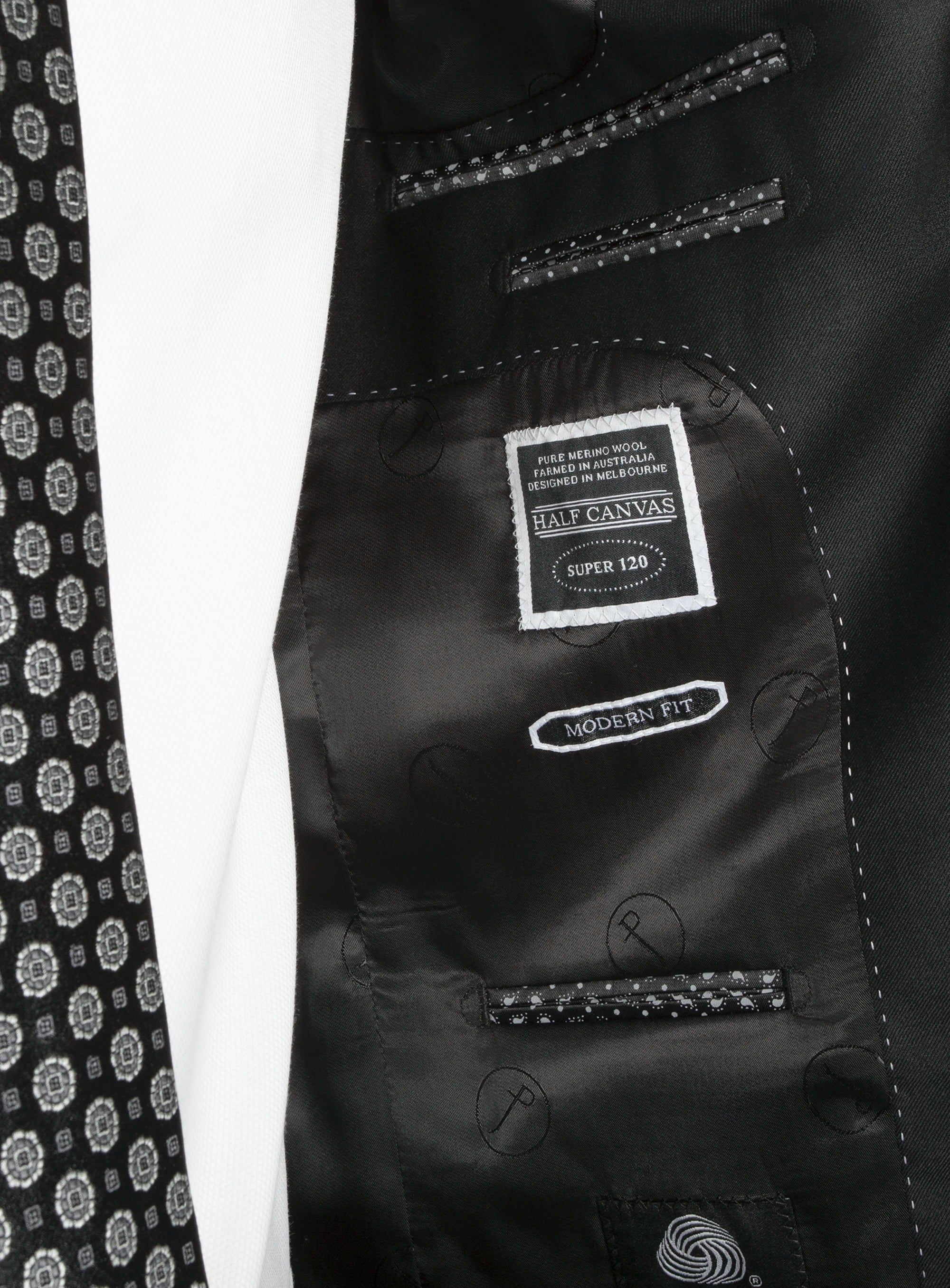 Milan Black Twill Jacket