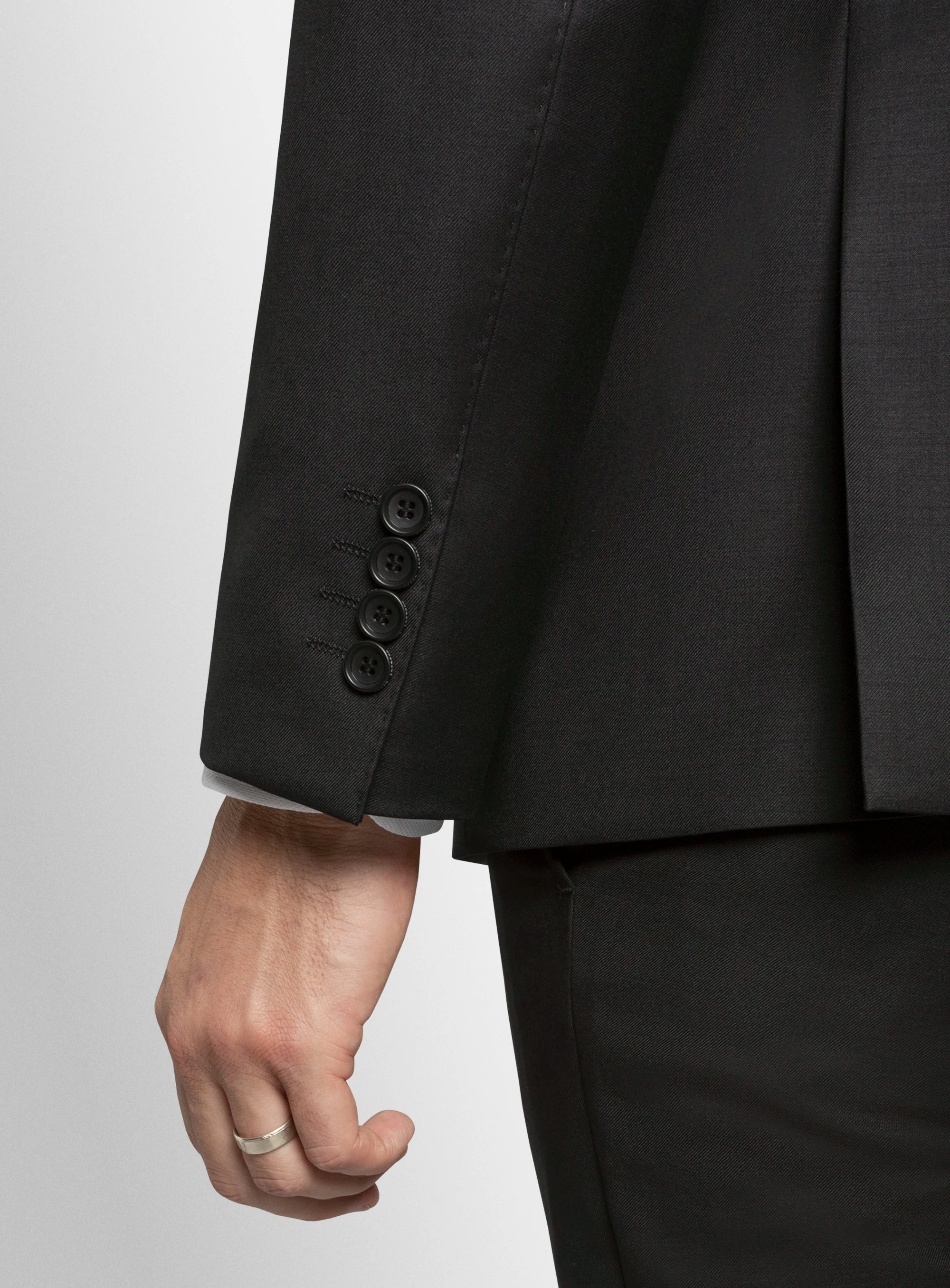 Milan Black Twill Jacket