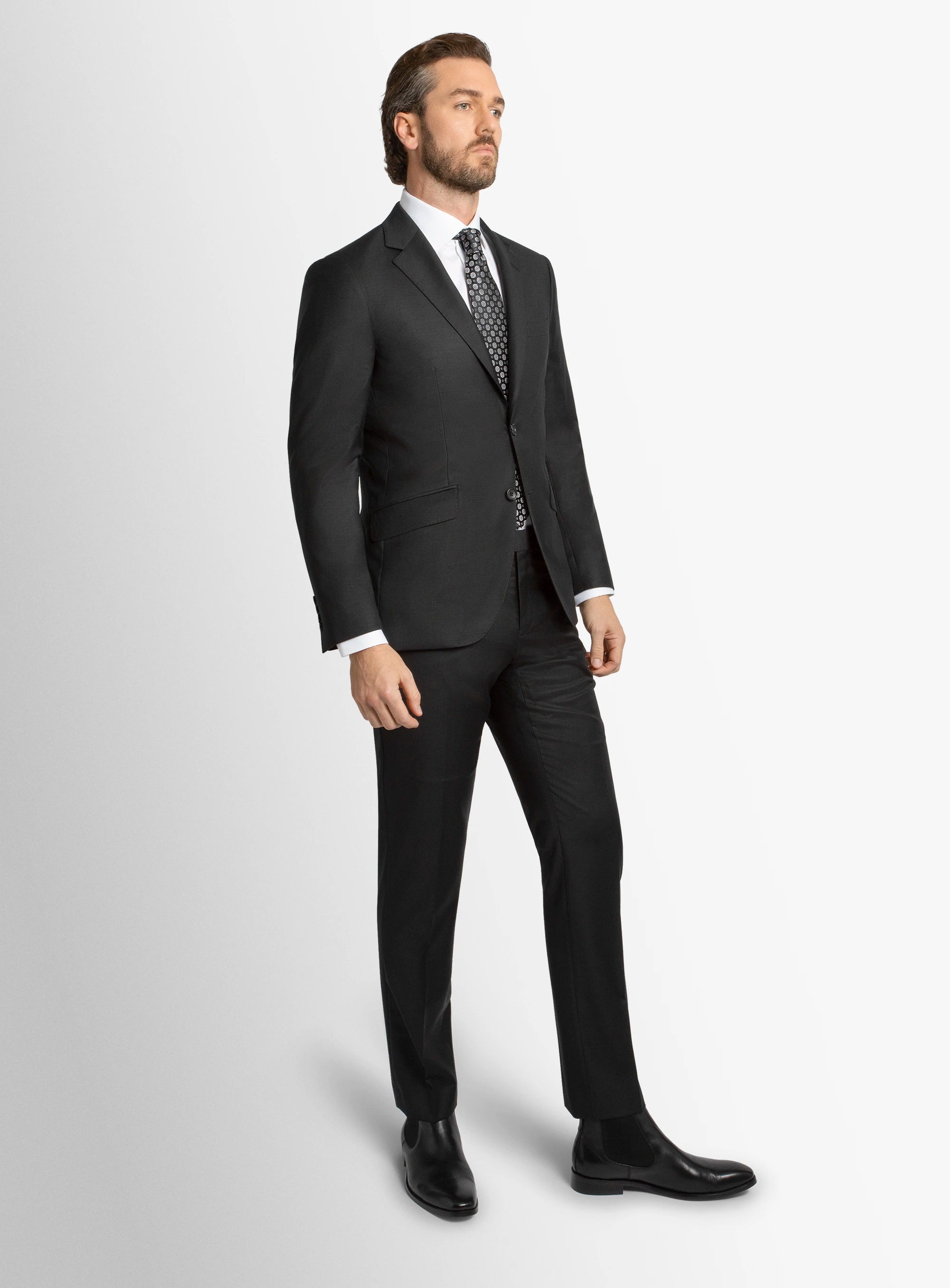 Milan Black Twill Jacket