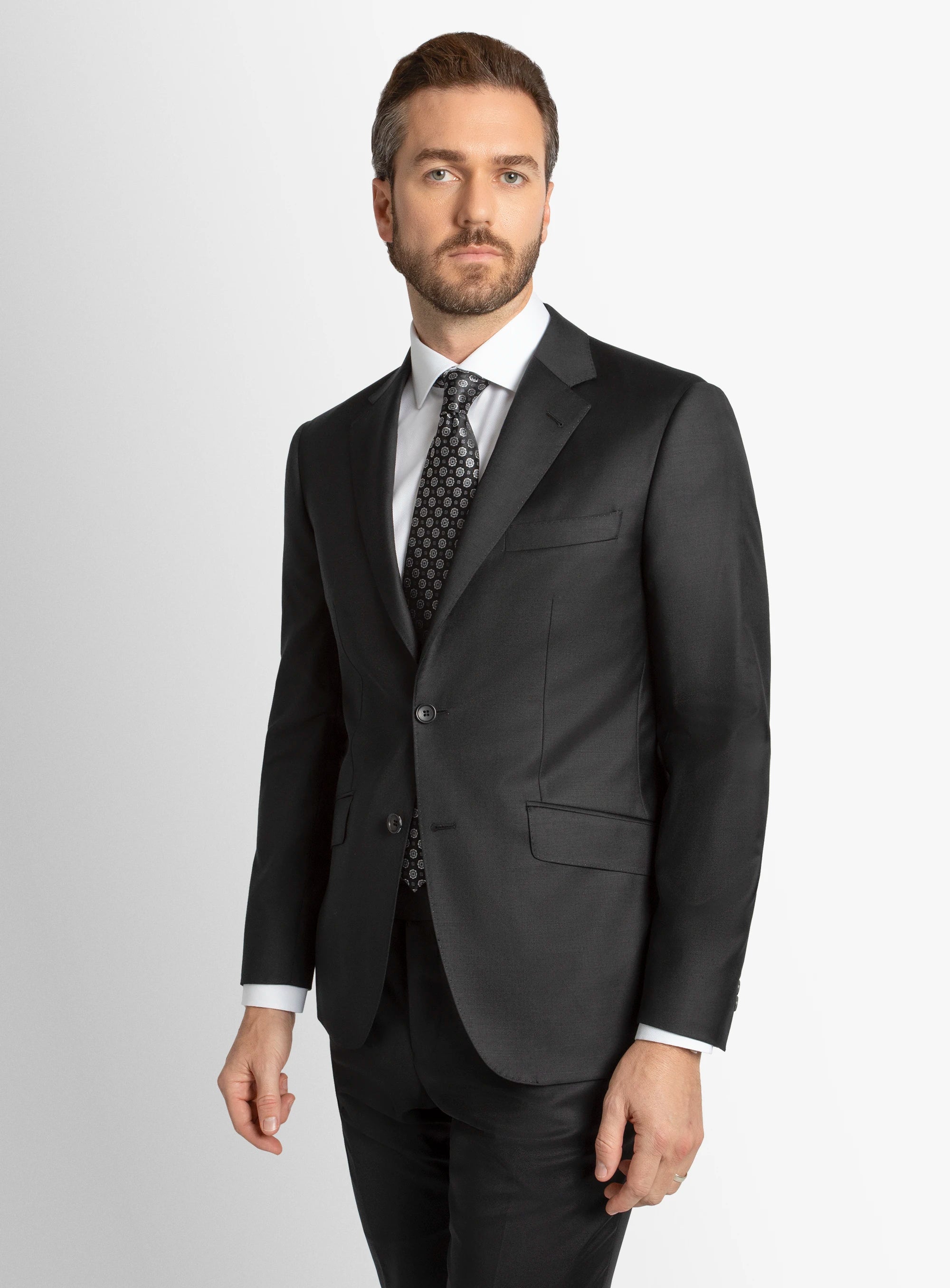 Milan Black Twill Jacket