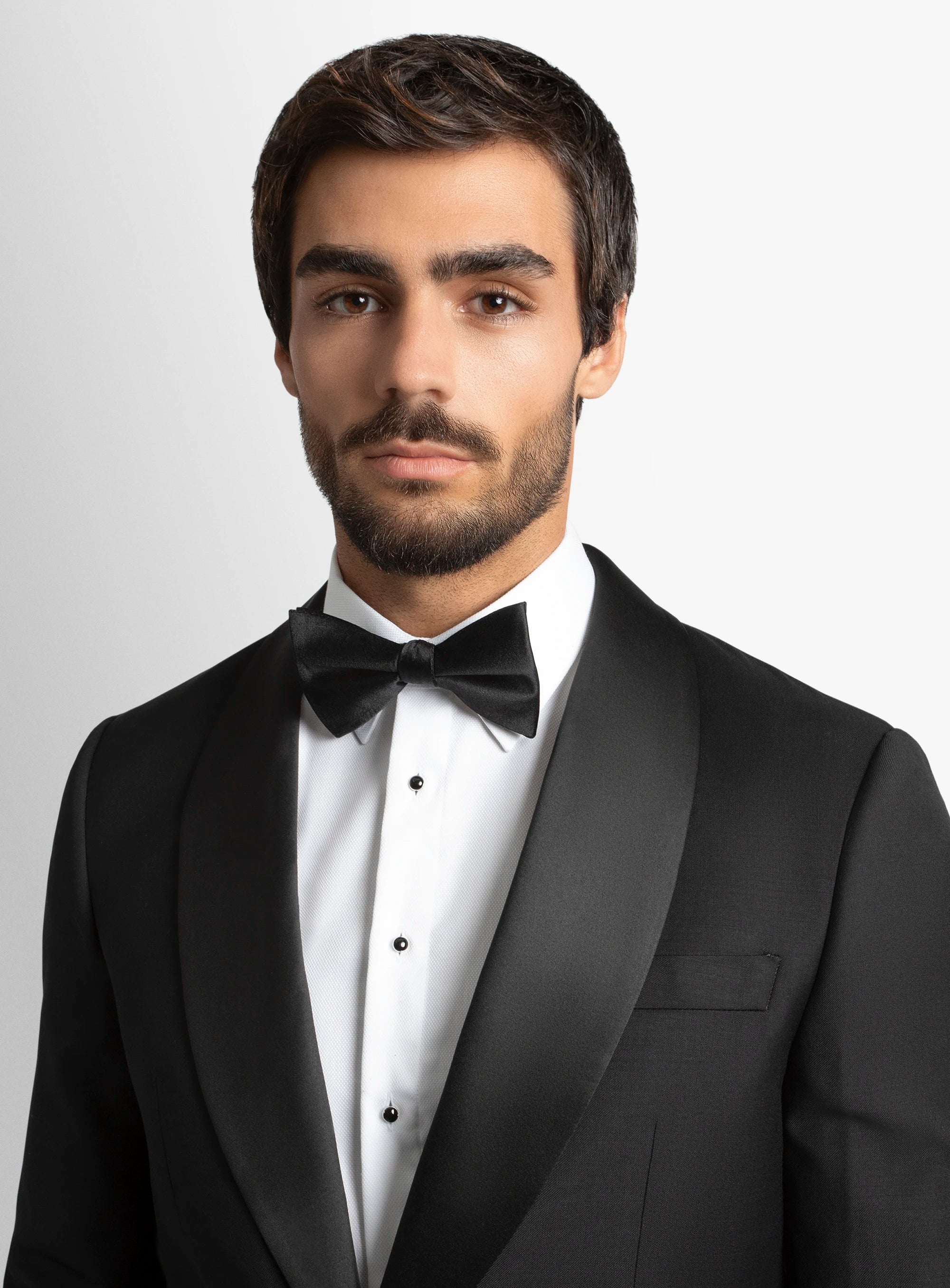 Wide Shawl Black Tuxedo
